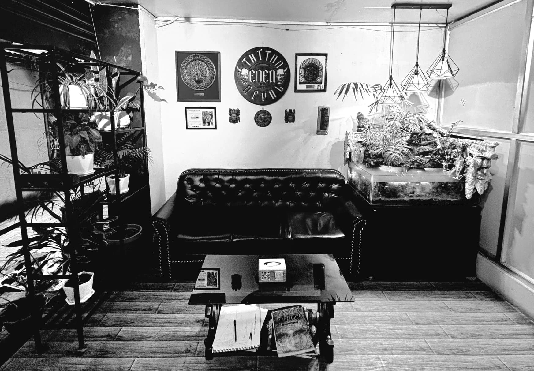 Tattoo studio background