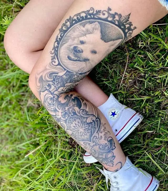 Tattoo detail showcasing shading and artistry at Eden Tattoo Nepal